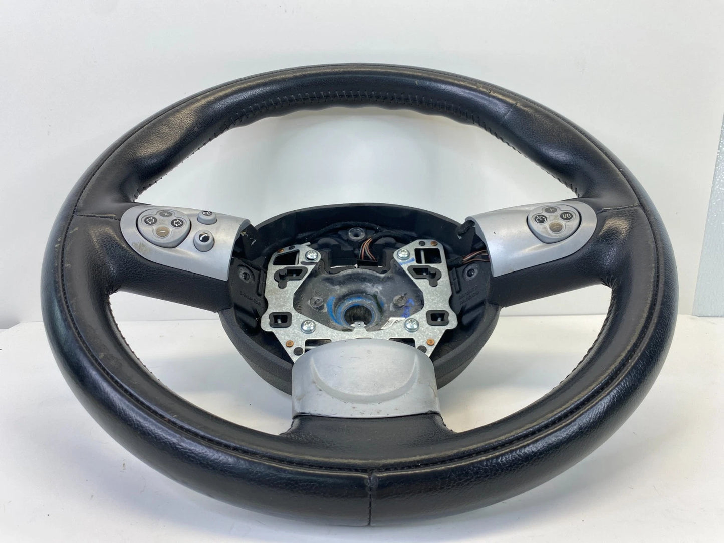 07-13 MINI COOPER STEERING WHEEL BLACK LEATHER WITH MULTIFUNCTION CONTROLS OEM