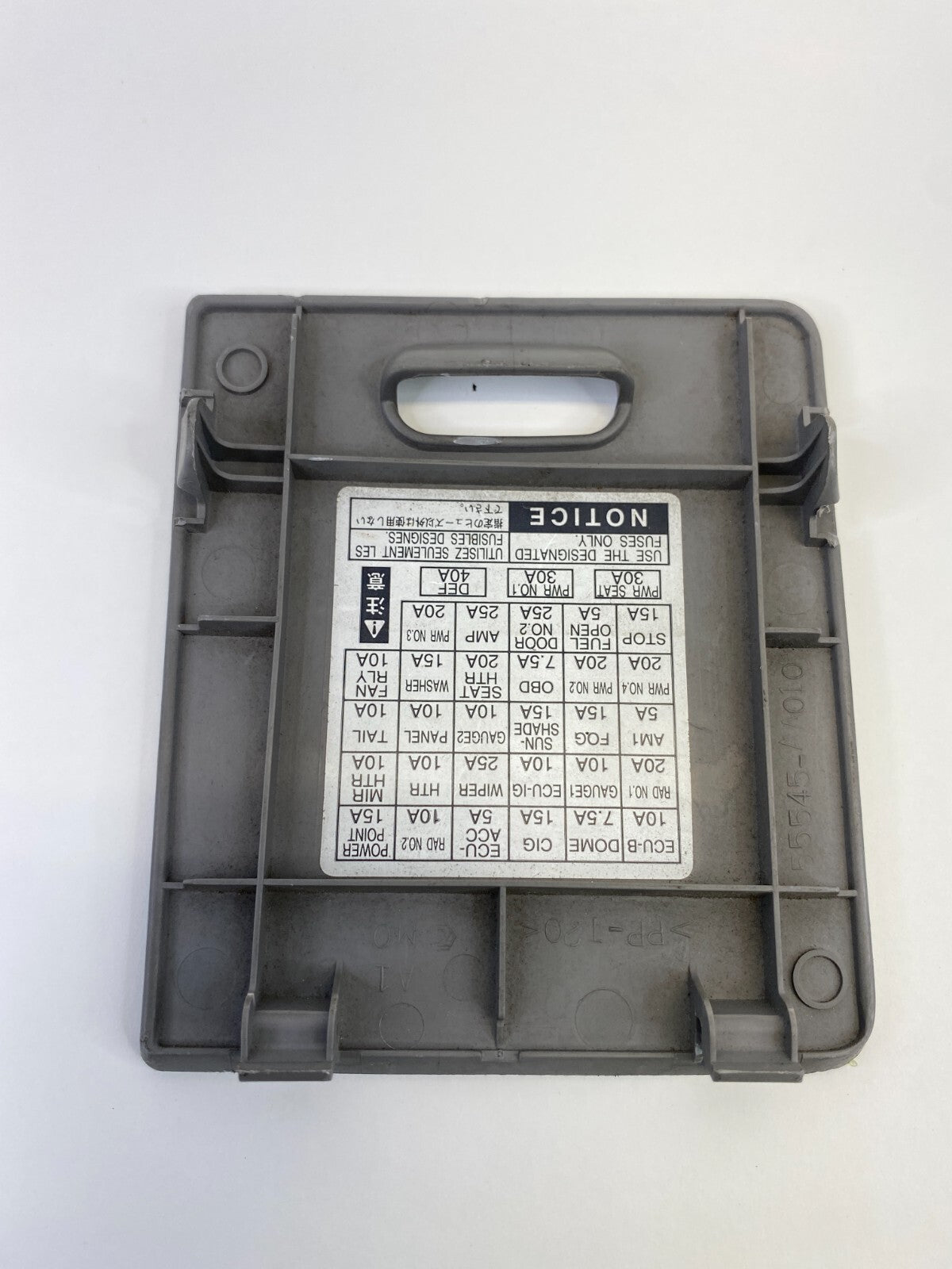 2002-2006 Toyota Camry Front Left Dash Fuse Box Door Lid Cover Trim 55545-AA010