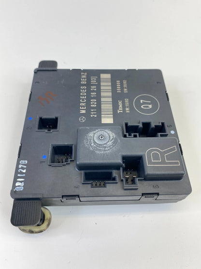 2003-2006 MERCEDES-BENZ E500 REAR RIGHT BACK SIDE DOOR CONTROL MODULE 2118201626