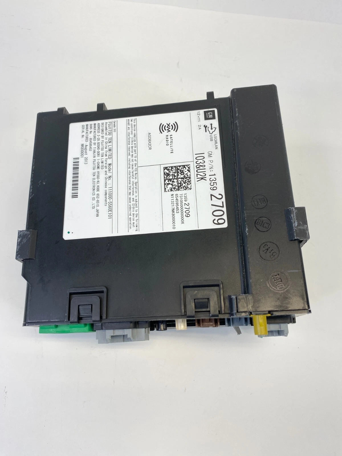 2014 14 CADILLAC ATS SATELLITE RADIO UNIT CONTROL MODULE RECEIVER 13592709 OEM