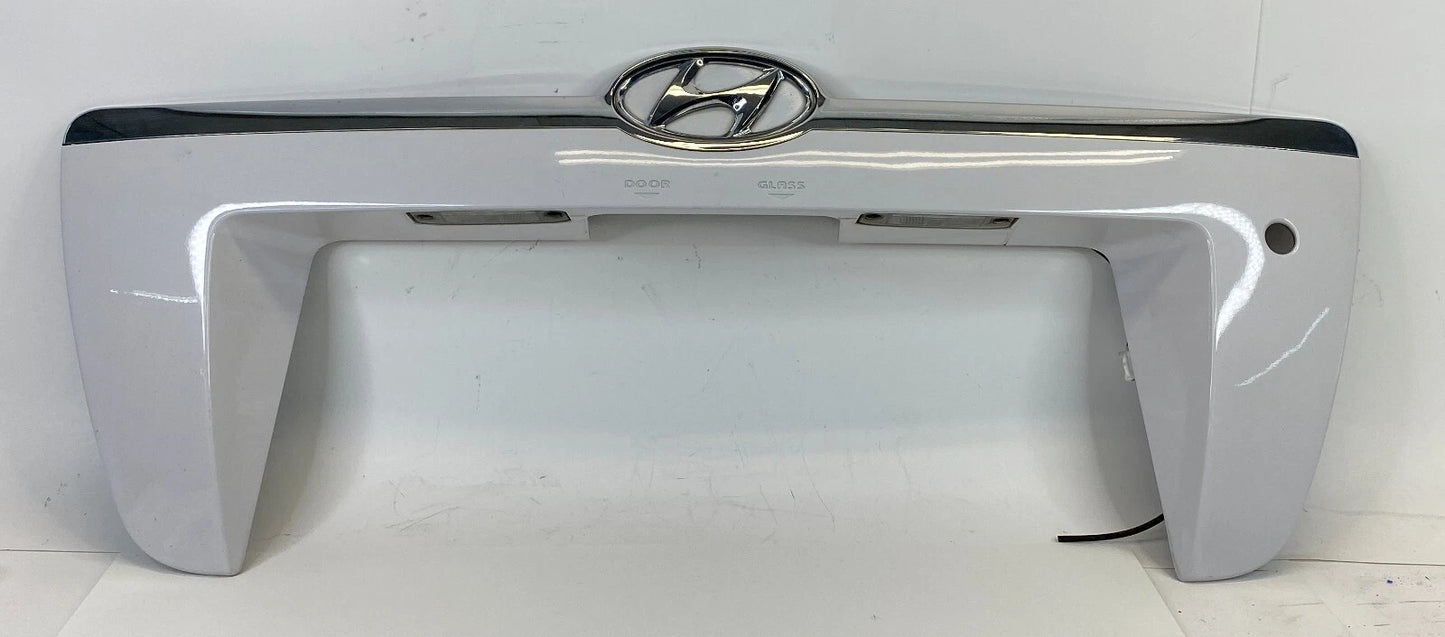 2005-2008 HYUNDAI TUCSON REAR LIFT GATE HATCH LICENSE PLATE TRIM MOLDING OEM