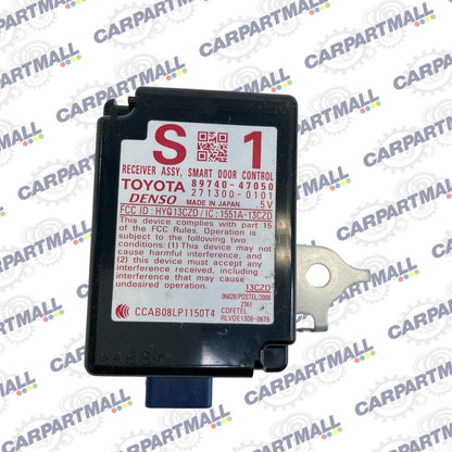 2010-2015 Toyota Prius Smart Door Control Receiver Module Computer 89740-47050