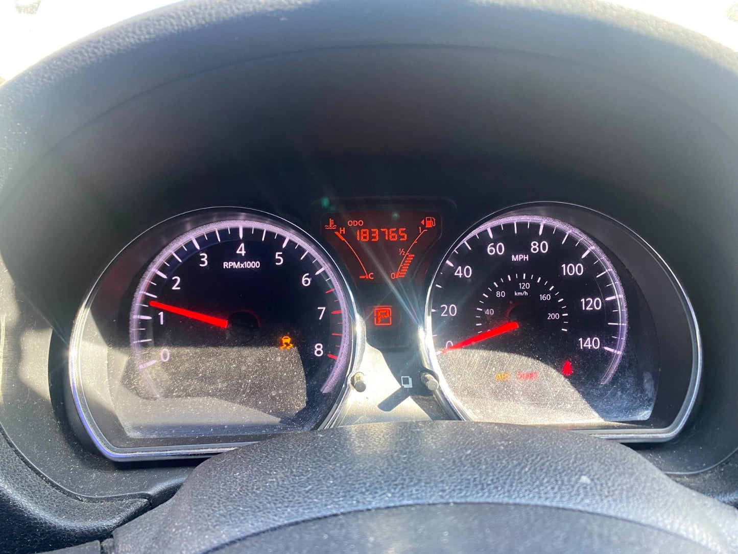2012 NISSAN VERSA SEDAN CLUSTER SPEEDOMETER GAUGES 24810-3AN0A 183K MILES OEM