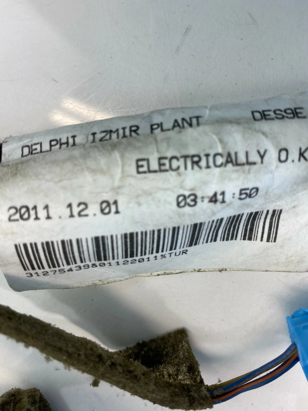 2011 2012 2013 VOLVO S60 REAR LEFT BACK SIDE DOOR WIRING HARNESS ASSEMBLY OEM