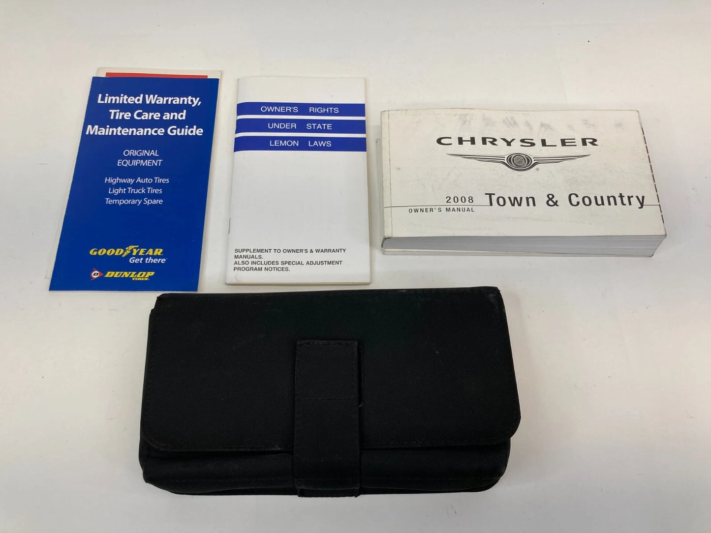 2008 CHRYSLER TOWN & COUNTRY OWNER'S MANUAL MAINTENANCE GUIDE W/ CASE OEM