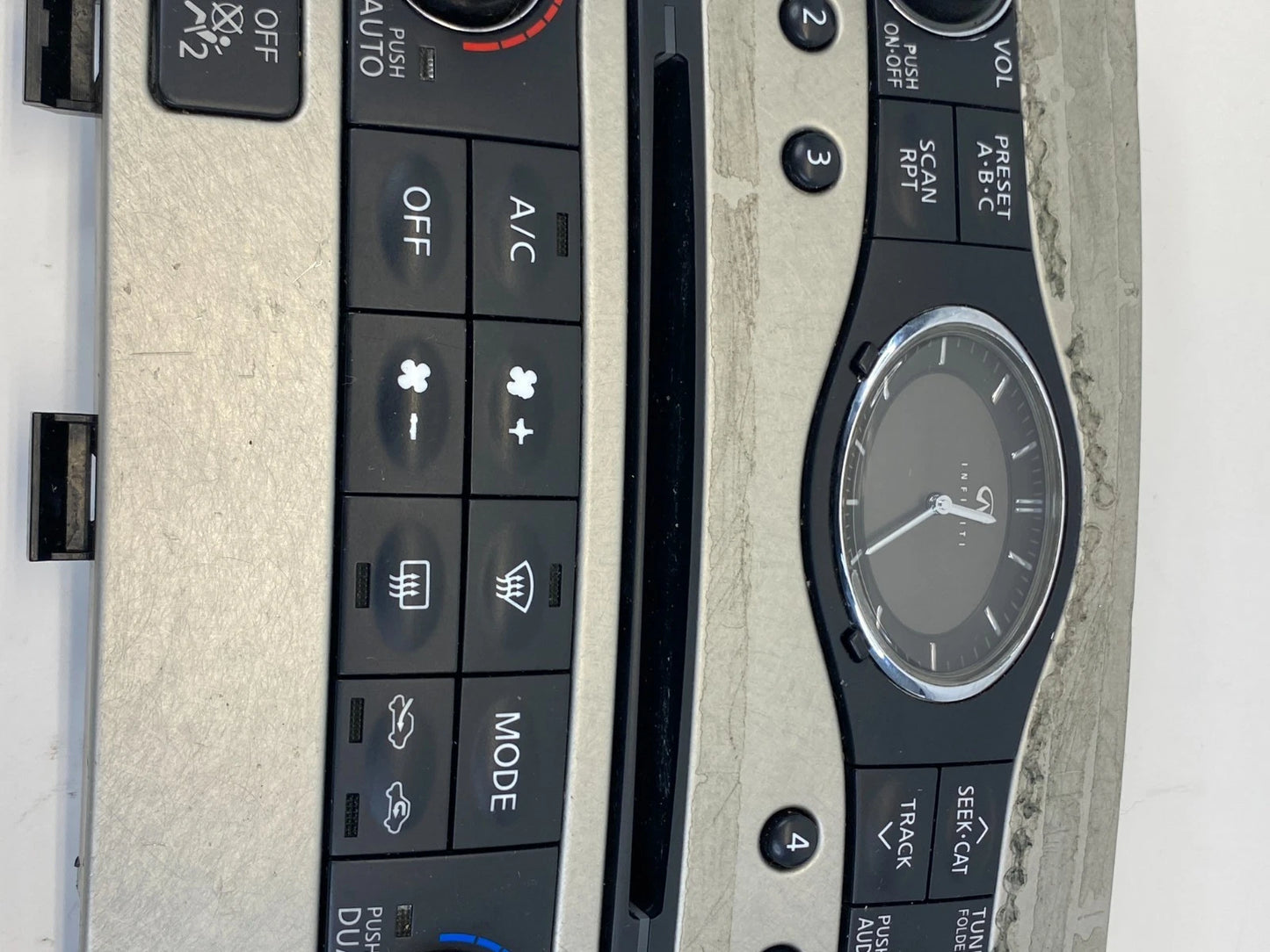 2007 2008 INFINITI G35 SEDAN RADIO AC CLIMATE CONTROL PANEL BEZEL 25391JK60B OEM