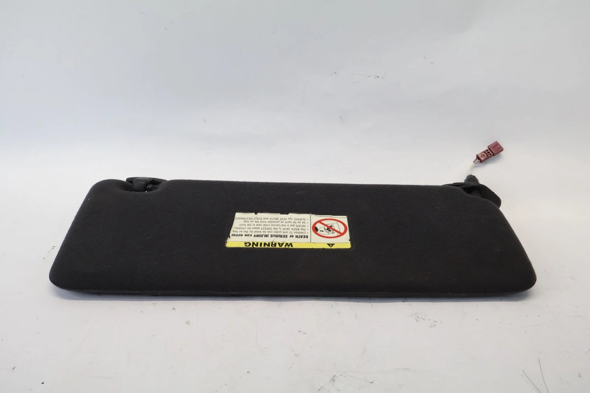 2000-2006 BMW E53 X5 LEFT DRIVER SIDE SUNVISOR SUN VISOR SHADE BLACK OEM