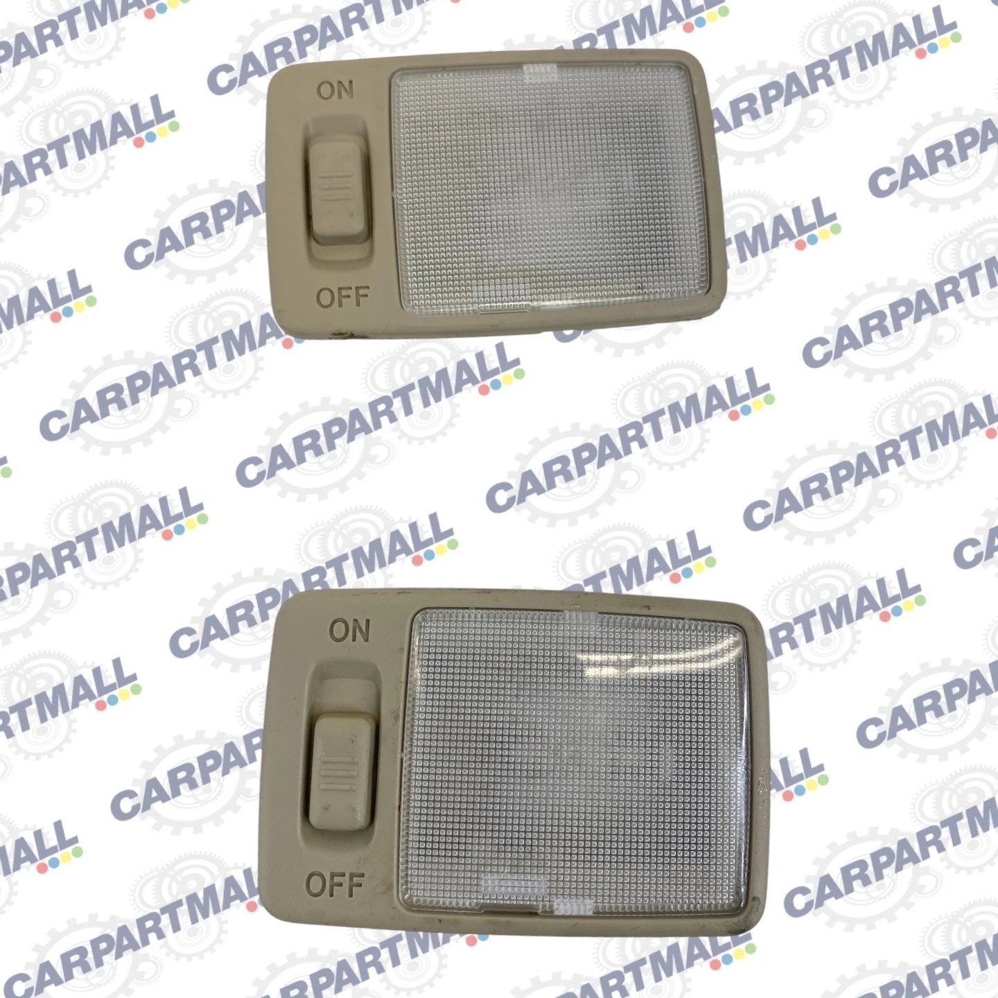 02 03-06 Lexus ES300 ES330 Front RH LH Roof Sun Visor Vanity Light Lamp Set Pair