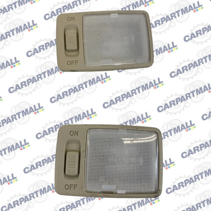 02 03-06 Lexus ES300 ES330 Front RH LH Roof Sun Visor Vanity Light Lamp Set Pair