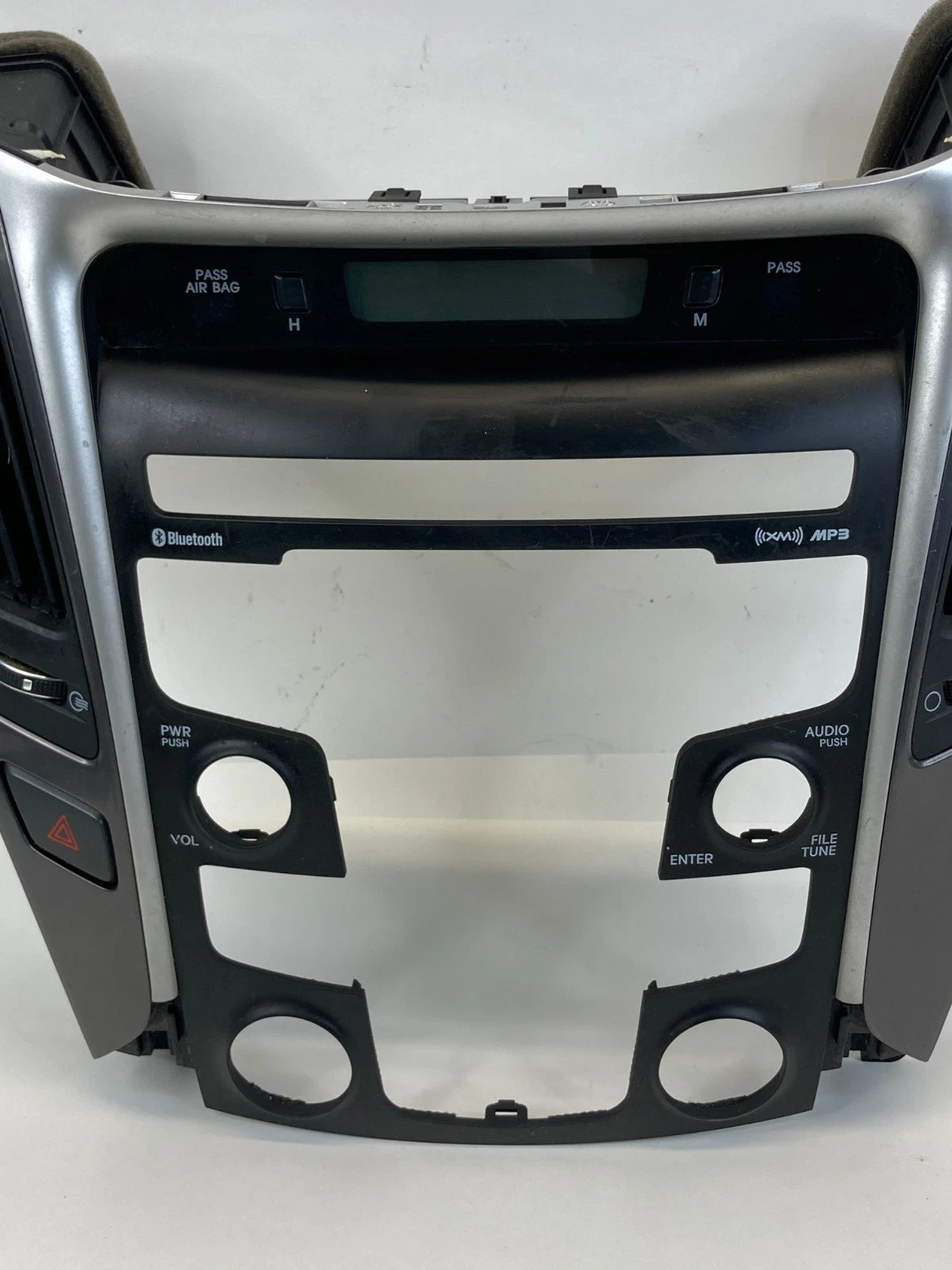 2012-2015 HYUNDAI SONATA CENTER DASH RADIO CLIMATE CONTROL BEZEL W/ AIR VENT OEM