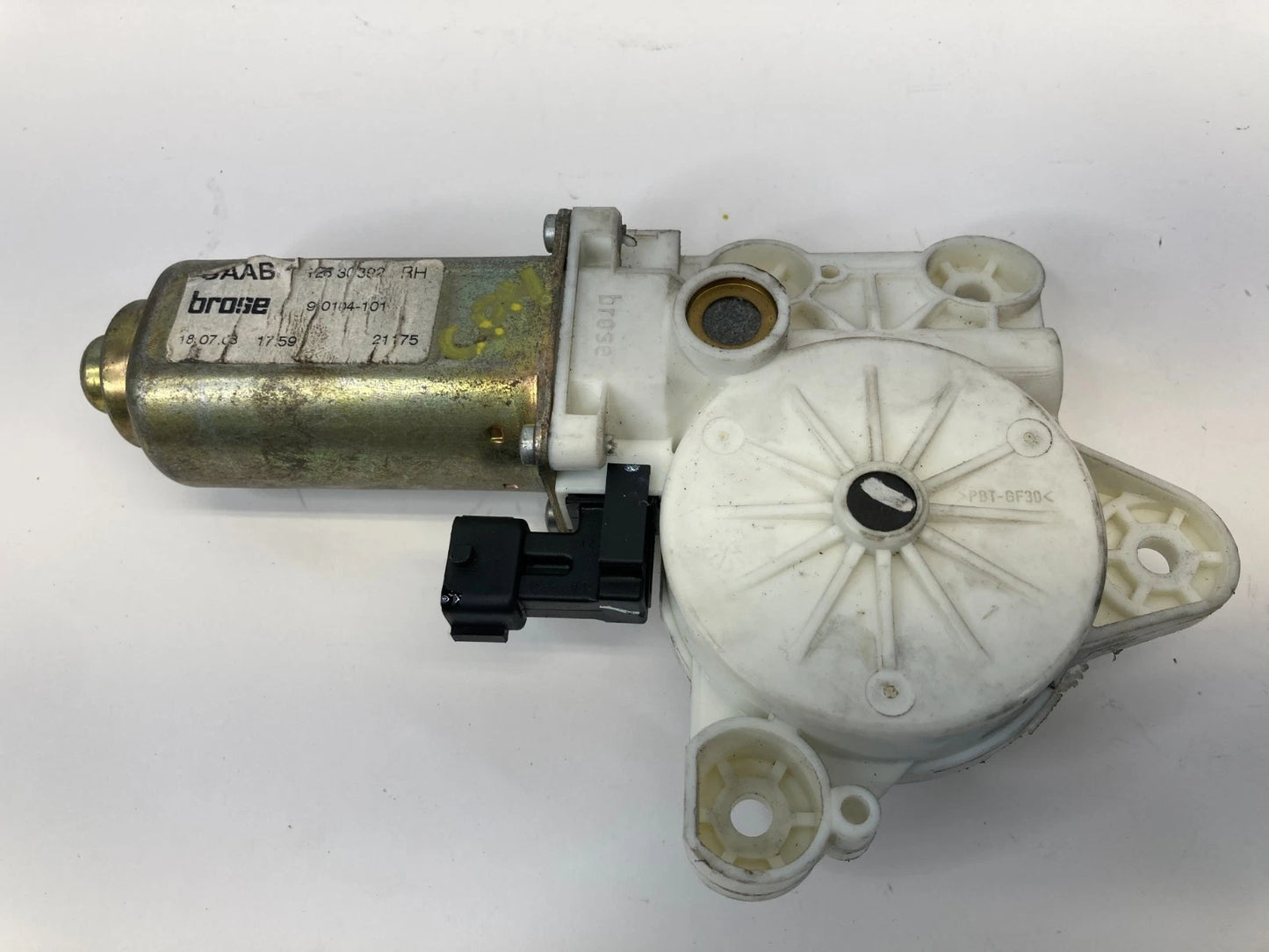 03-11 SAAB 9-3 CONVERTIBLE REAR RIGHT BACK SIDE DOOR WINDOW MOTOR 12788806 OEM