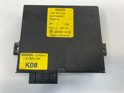 2000-2006 MERCEDES-BENZ S500 FRONT HEADLIGHT CONTROL MODULE UNIT OEM 2208203026