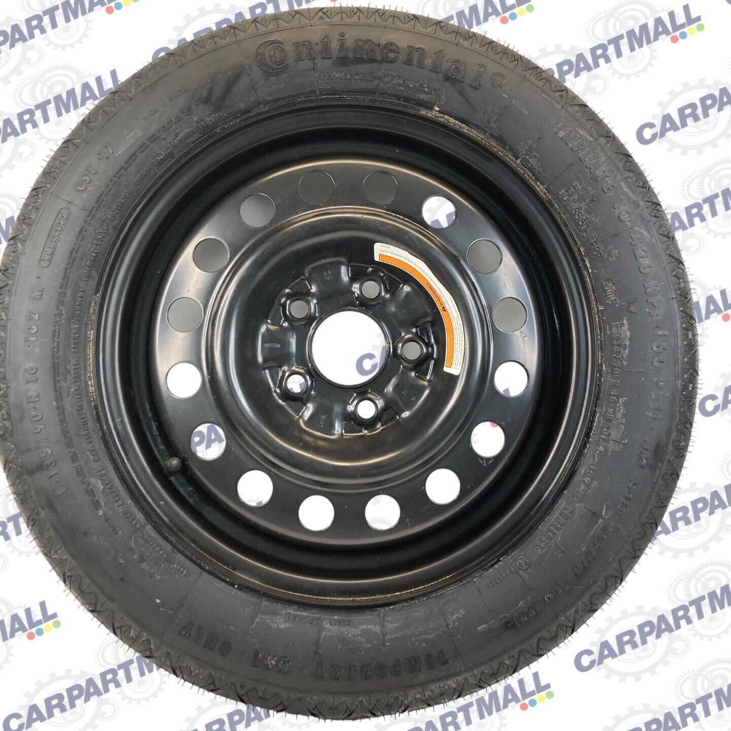 2007-2012 Nissan Altima Sedan Spare Tire Wheel Rim Compact Donut 135/90R16 16"