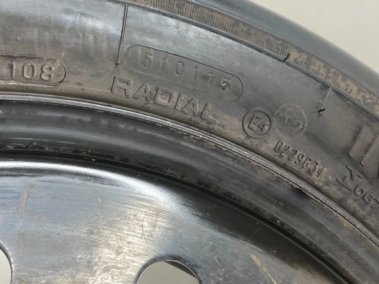 2002-2010 SATURN VUE EMERGENCY SPARE TIRE WHEEL COMPACT T135/70 R16 E4-0229634