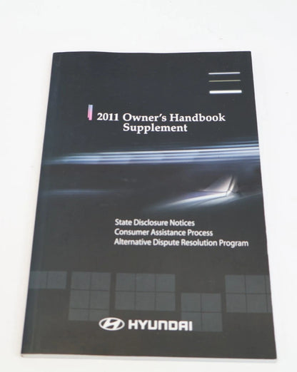 2011 HYUNDAI SONATA OWNERS MANUAL SET WITH CASE USER GUIDES BOOKLETS OEM FACTORY