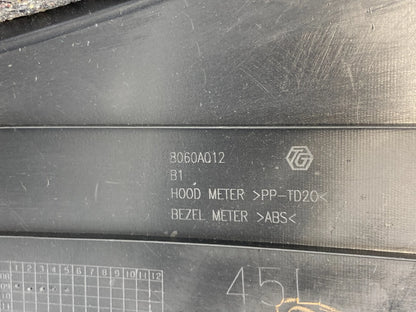 2007-2013 MITSUBISHI OUTLANDER SPEEDOMETER CLUSTER BEZEL VISOR TRIM 8060A012 OEM