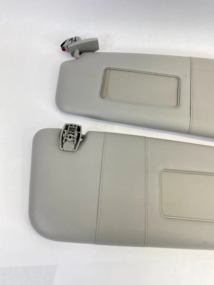 2008 BMW 535XI SUNVISOR SUN VISOR SHADE LEFT & RIGHT PAIR SET W / MIRROR OEM