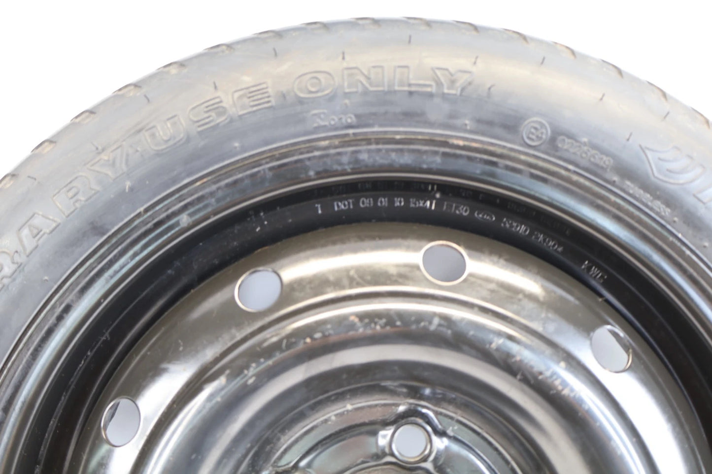 2010-2013 KIA SOUL SPARE TIRE COMPACT DONUT WHEEL T125/80D15 95M OEM