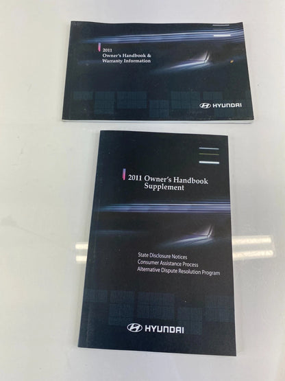 2011 HYUNDAI SONATA OWNERS MANUAL INFORMATION GUIDE BOOK SET W / CASE OEM