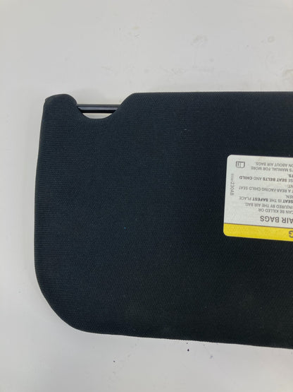 2011-2014 Dodge Avenger Left Driver Side Sunvisor Sun Visor Black Cloth OEM