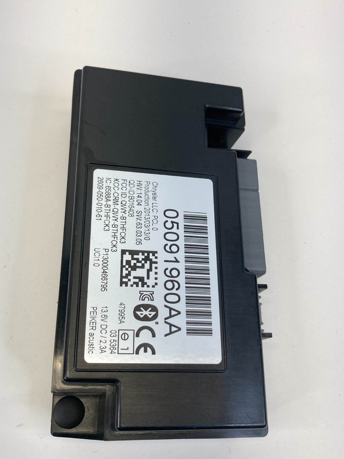 2011-2016 Chrysler Town & Country Bluetooth Communication Control Module