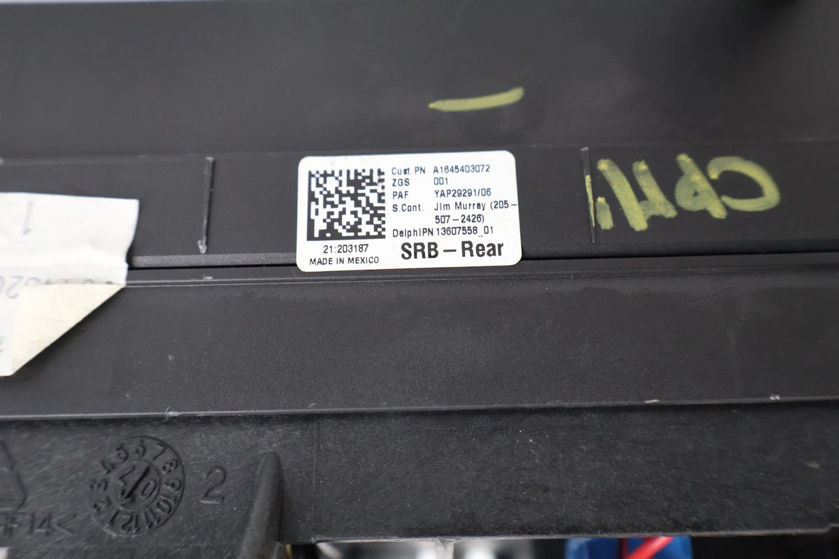 2006-2012 MERCEDES BENZ R350 3.5L REAR SAM CONTROL UNIT FUSE BOX A1645403072