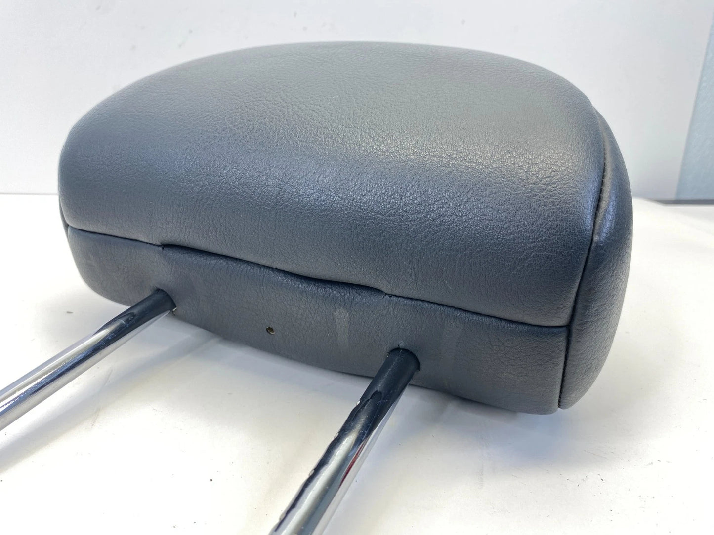 02-06 MINI COOPER FRONT LEFT & RIGHT SEAT HEADREST HEAD REST LEATHER BLACK OEM