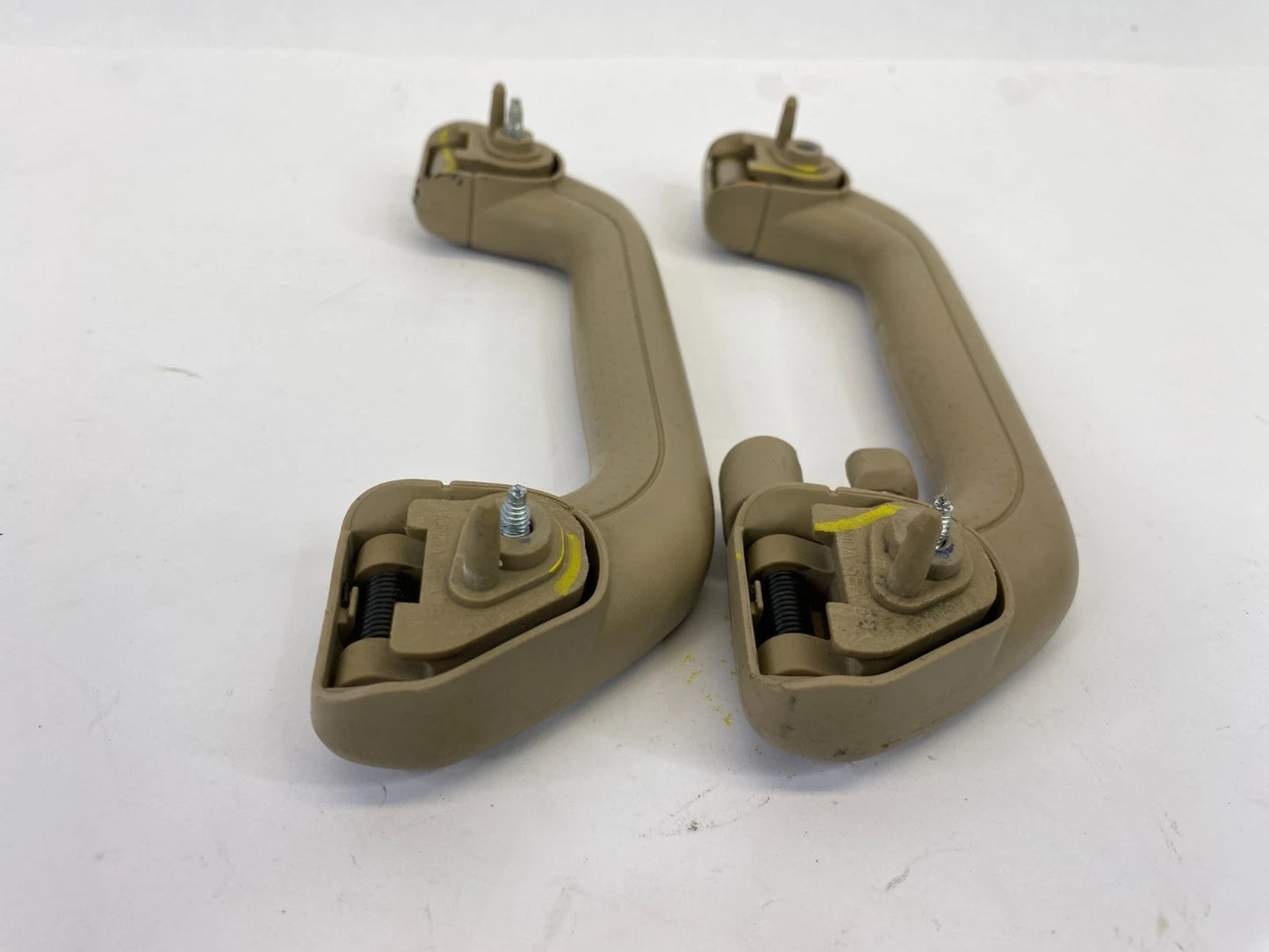 2005-2007 HONDA ODYSSEY INTERIOR REAR ROOF GRAB HANDLE BAR PAIR SET BEIGE OEM