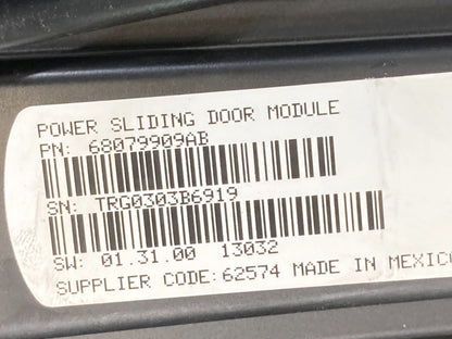 10-16 Town & Country Rear Right Power Sliding Door Module Motor Track 68079909AB