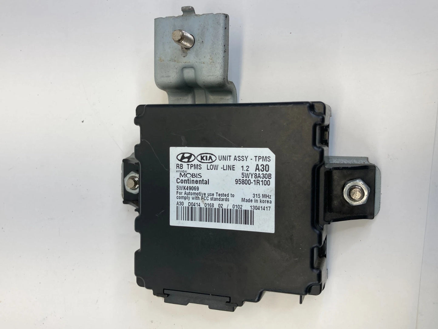 12-14 HYUNDAI ACCENT TIRE PRESSURE MONITOR TPMS CONTROL MODULE 95800-1R100 OEM