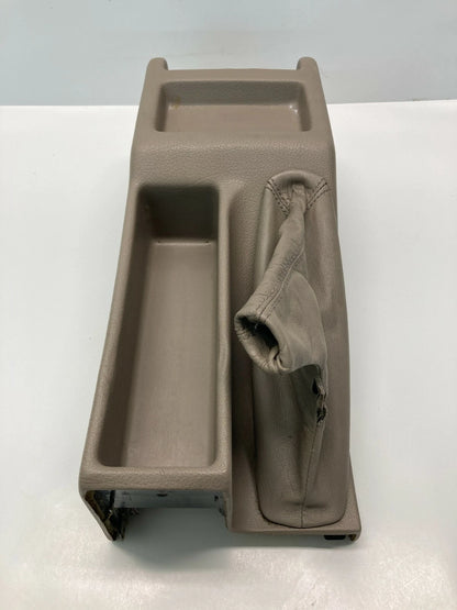 1994 1995 BMW 540I REAR CENTER CONSOLE COVER PANEL W/ BRAKE HANDLE BOOT OEM