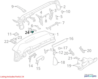 98-04 AUDI A6 QUATTRO DASH SUN LIGHT LOAD SUNLIGHT SENSOR SWITCH 4D0907539 OEM