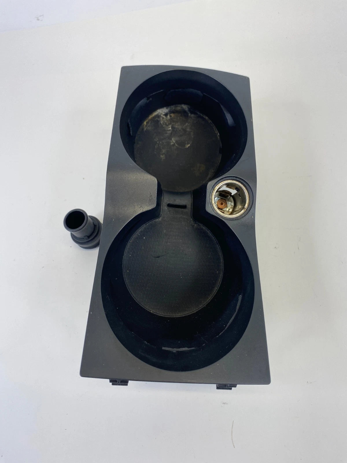 11-13 VOLVO S60 CENTER CONSOLE INSERT DUAL CUP HOLDER CUPHOLDER W/ POWER OUTLET