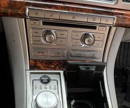 09-11 JAGUAR XF RADIO CD PLAYER CLIMATE CONTROL SWITCH PANEL 8X23-18C858-BF OEM