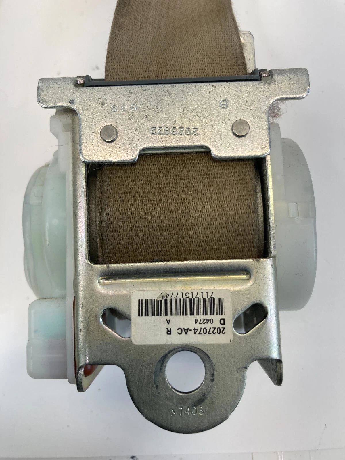 2007 2008 2009 2010 LINCOLN MKX FRONT RIGHT PASSENGER SEAT BELT RETRACTOR OEM