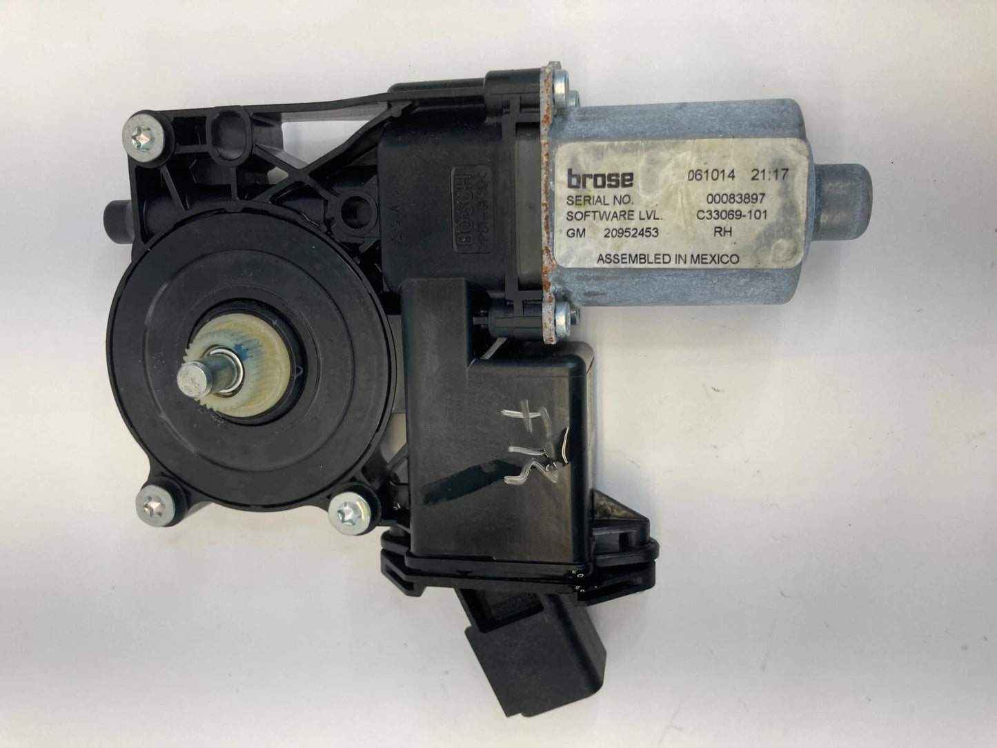 11-17 BUICK REGAL FRONT RIGHT PASSENGER SIDE DOOR POWER WINDOW MOTOR 20952453