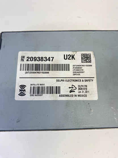2008-2016 Buick Enclave Satellite Radio Receiver Control Module 20938347 OEM