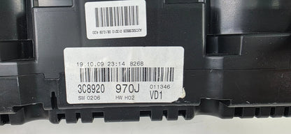 2009 2010 VOLKSWAGEN VW CC CLUSTER SPEEDOMETER GAUGES 3C8-920-970-J 156K