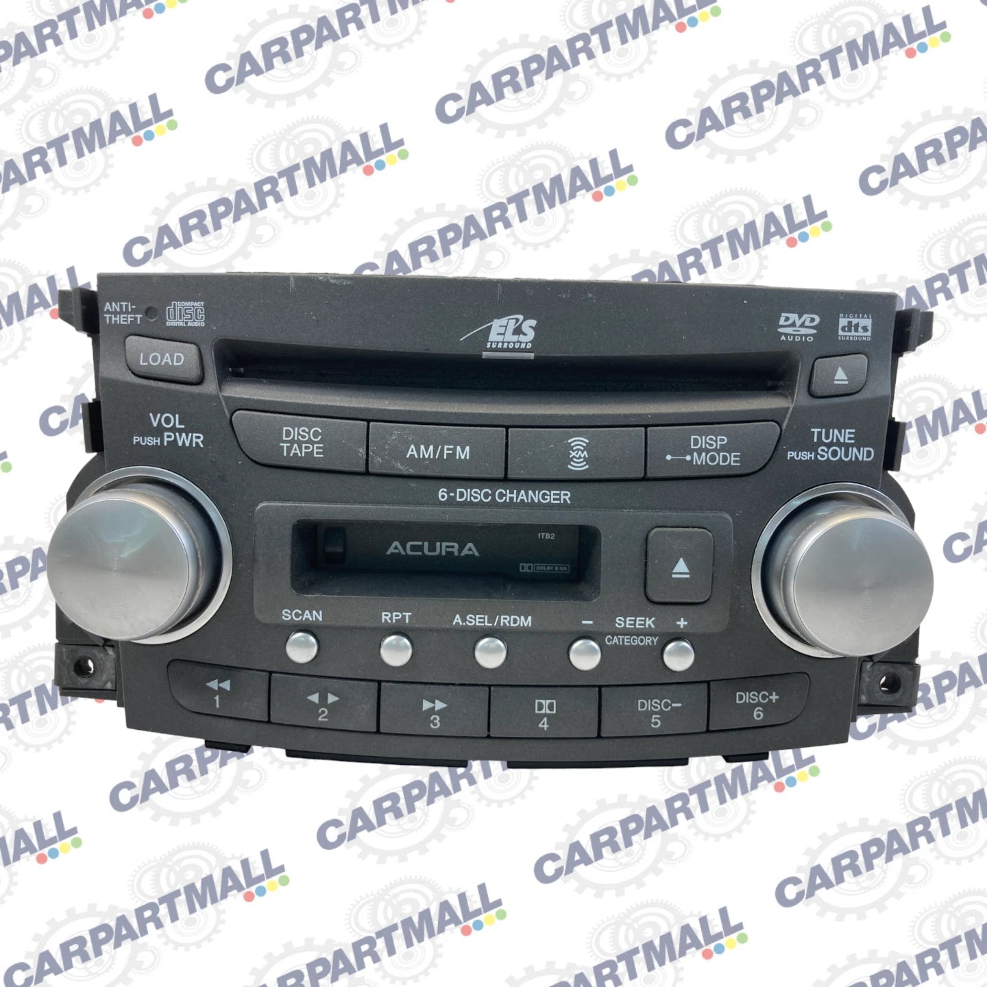 05-06 ACURA TL RADIO STEREO RECEIVER 6 DISC CD PLAYER TAP DECK 39100-SEP-A010