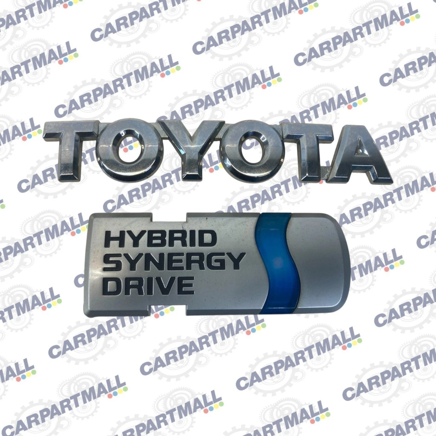 2004-2009 TOYOTA PRIUS REAR EMBLEM TRUNK HATCH LOGO BADGE SIGN SET OEM