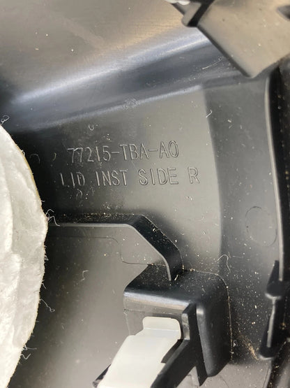 2016-2020 HONDA CIVIC DASH PASSENGER RIGHT END CAP TRIM COVER PANEL 77215-TBA-A0