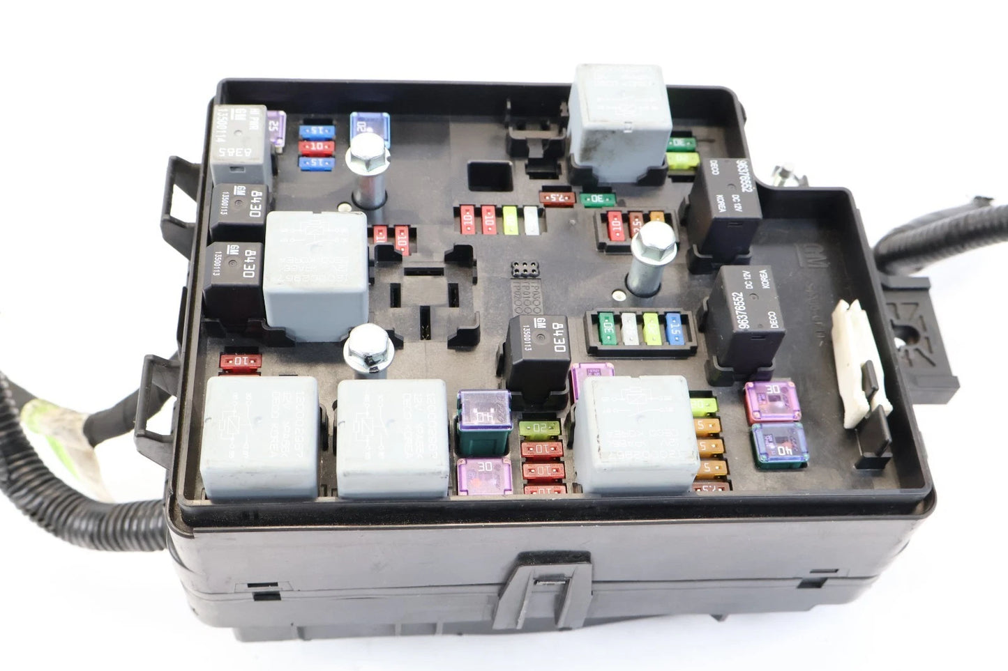 2012-2016 CHEVROLET SONIC FRONT ENGINE FUSE RELAY BOX COMPARTMENT 95383529