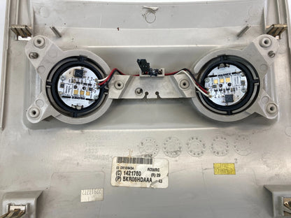 11-20 DODGE GRAND CARAVAN REAR 3RD ROW ROOF CONSOLE COVER W/ LIGHTS 5KR06HDAAA