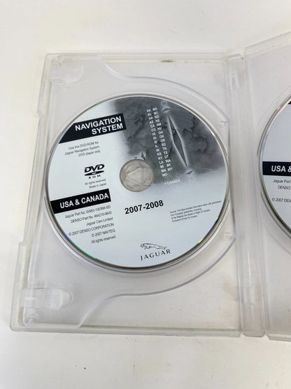 2007 2008 Jaguar Navigation System DVD WEST Map USA Canada 6W83-10E898-BD OEM