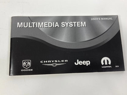 2008 CHRYSLER 300 MAGNUM CHARGER OWNER'S MANUAL MULTIMEDIA SYSTEM GUIDE W/ CASE