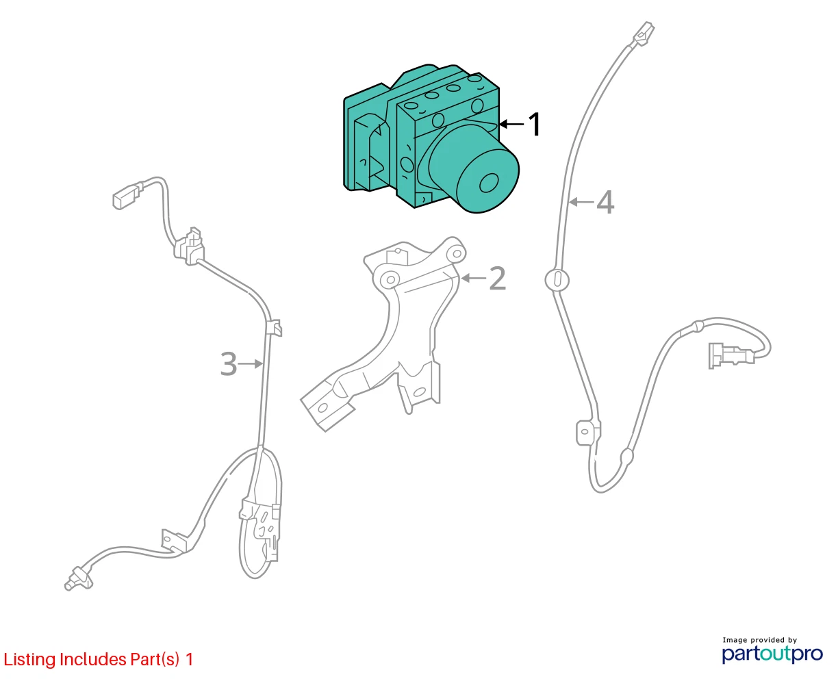 2014 2015 KIA SOUL ABS ANTI-LOCK BRAKE PUMP MODULATOR OEM FACTORY 58920-B2506