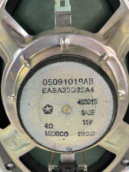 2013-2016 Dodge Dart Rear Left Side Door Speaker Audio 5091019AB OEM