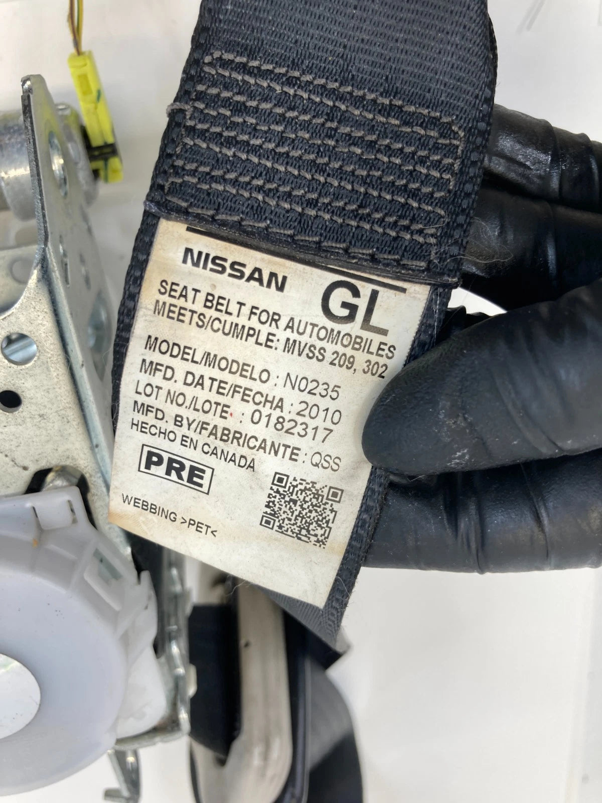 2010 2011 2012 NISSAN ALTIMA FRONT LEFT DRIVER SIDE SEAT BELT RETRACTOR OEM