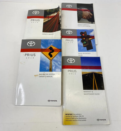 2010 TOYOTA PRIUS OWNERS OWNER'S MANUAL WARRANTY GUIDE NAVIGATION SYSTEM GUIDE