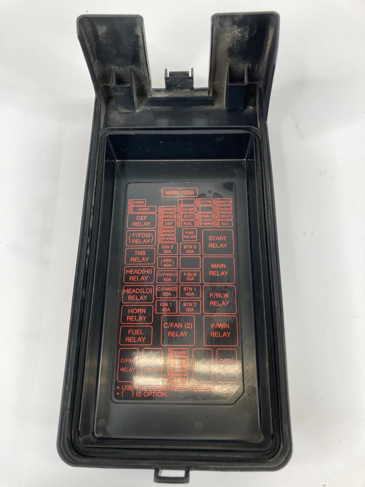 2003 04 05 2006 KIA SORENTO 3.5L V6 UPPER FUSE BOX COVER LID OEM